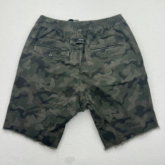 COPY - Zanerobe Shorts Men’s Size 32 Green Camo Pockets Drawstring Elastic Waist - Picture 7 of 8